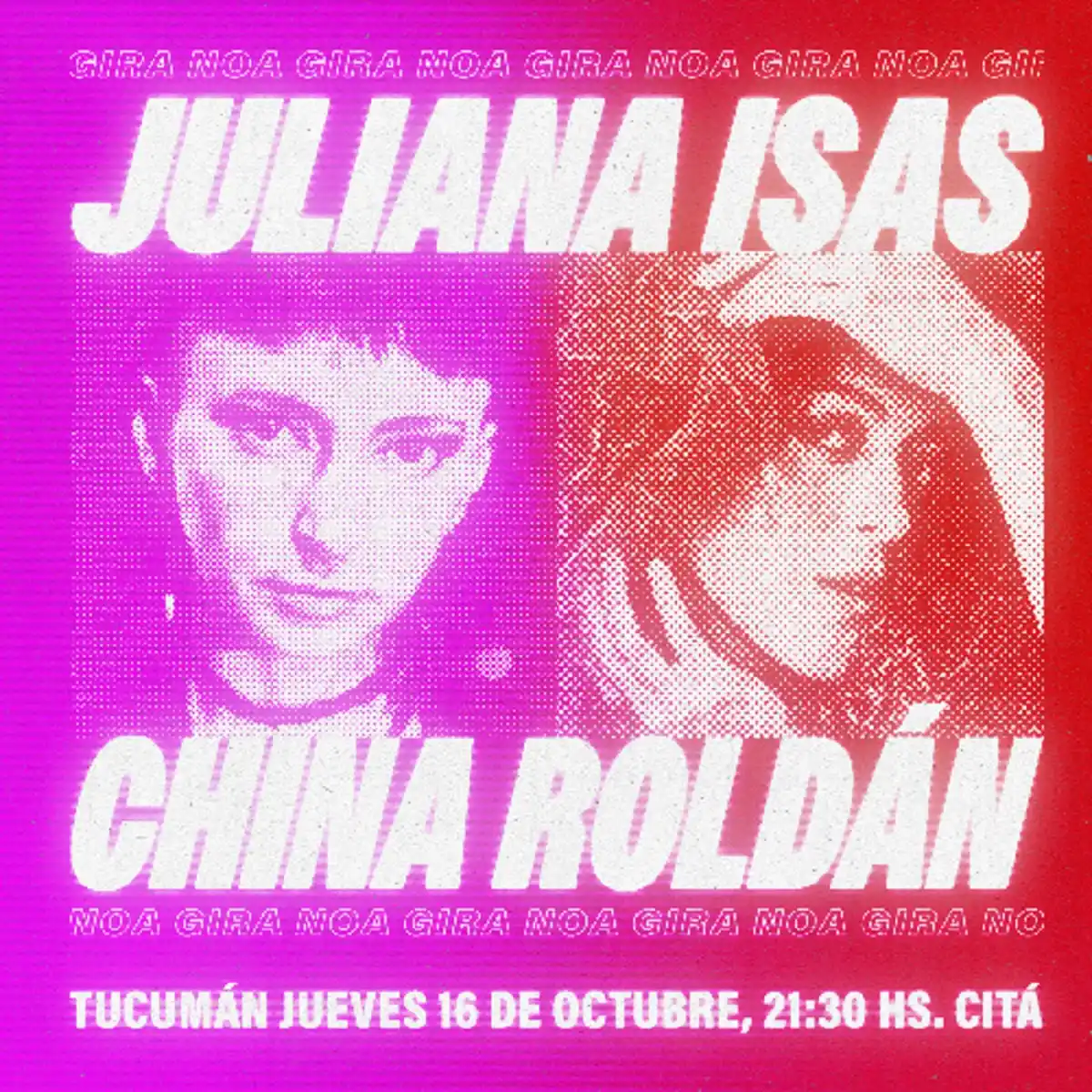 La artista tucumana Juliana Isas y China Roldán, músicas de Benito Cerati, se presentan en Tucumán