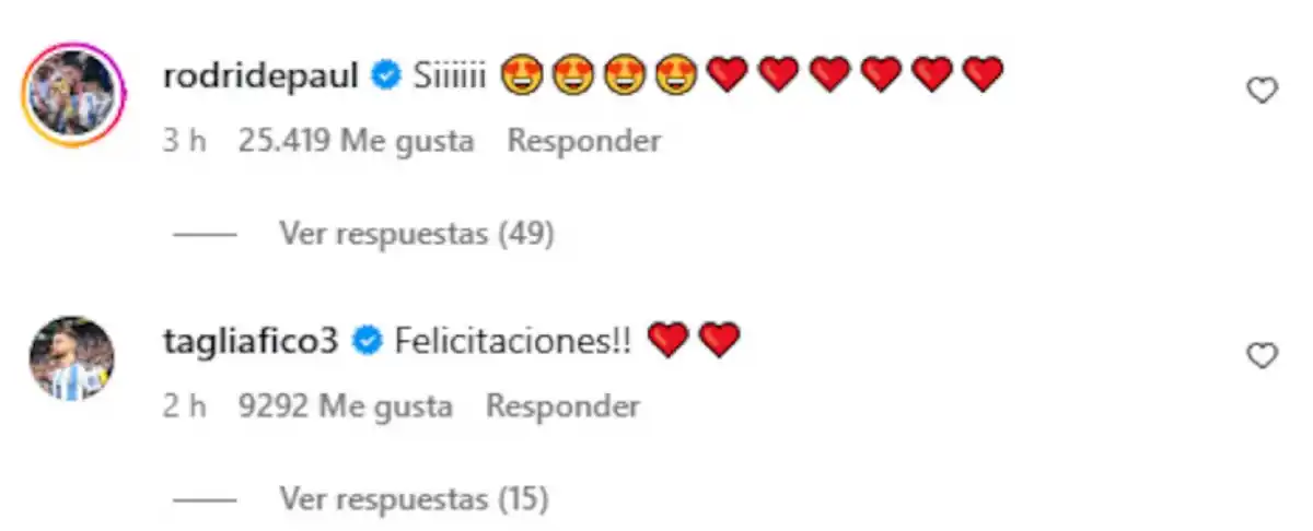 Dybala espera su primer hijo con Oriana Sabatini: las reacciones de los campeones del mundo en las redes