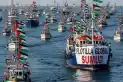 Israel intercepta las embarcaciones de la flotilla Sumud rumbo a Gaza con ayuda humanitaria