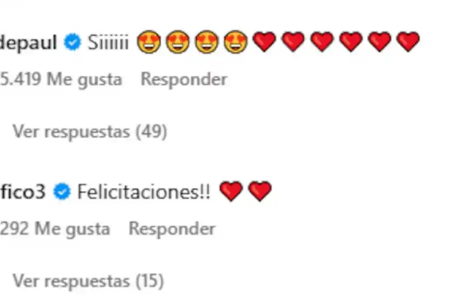 Dybala espera su primer hijo con Oriana Sabatini: las reacciones de los campeones del mundo en las redes