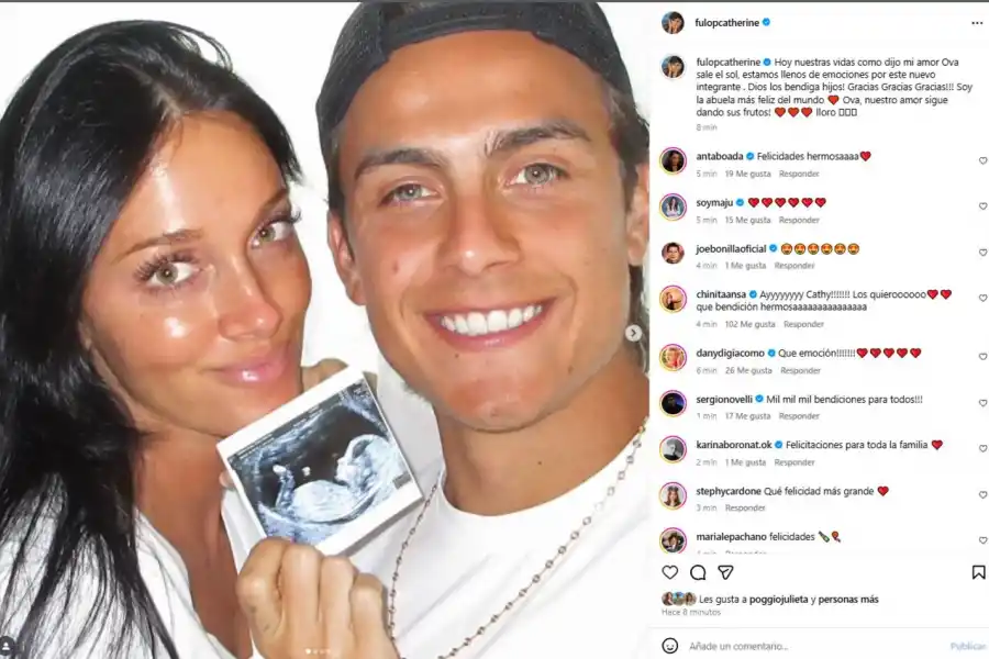 Oriana Sabatini reveló el sexo del bebé que espera con Paulo Dybala