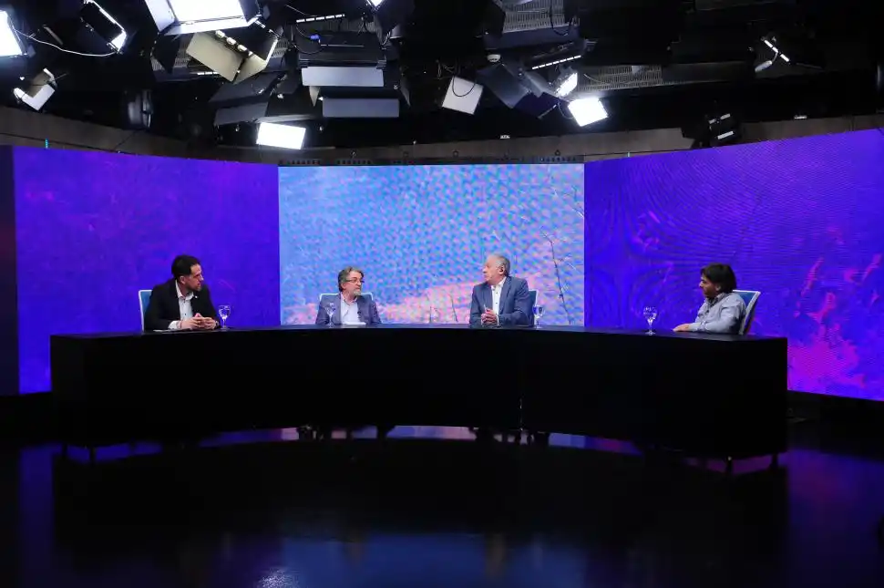 FUEGO EN DEBATE. Facundo Moreno Majnach, Roberto Delgado, Federico van Mameren y Arturo Felipe, expusieron datos y explicaron el problema. 