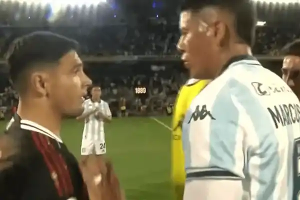 El cruce entre Maxi Salas y Agustín Almendra tras el clásico entre River y Racing