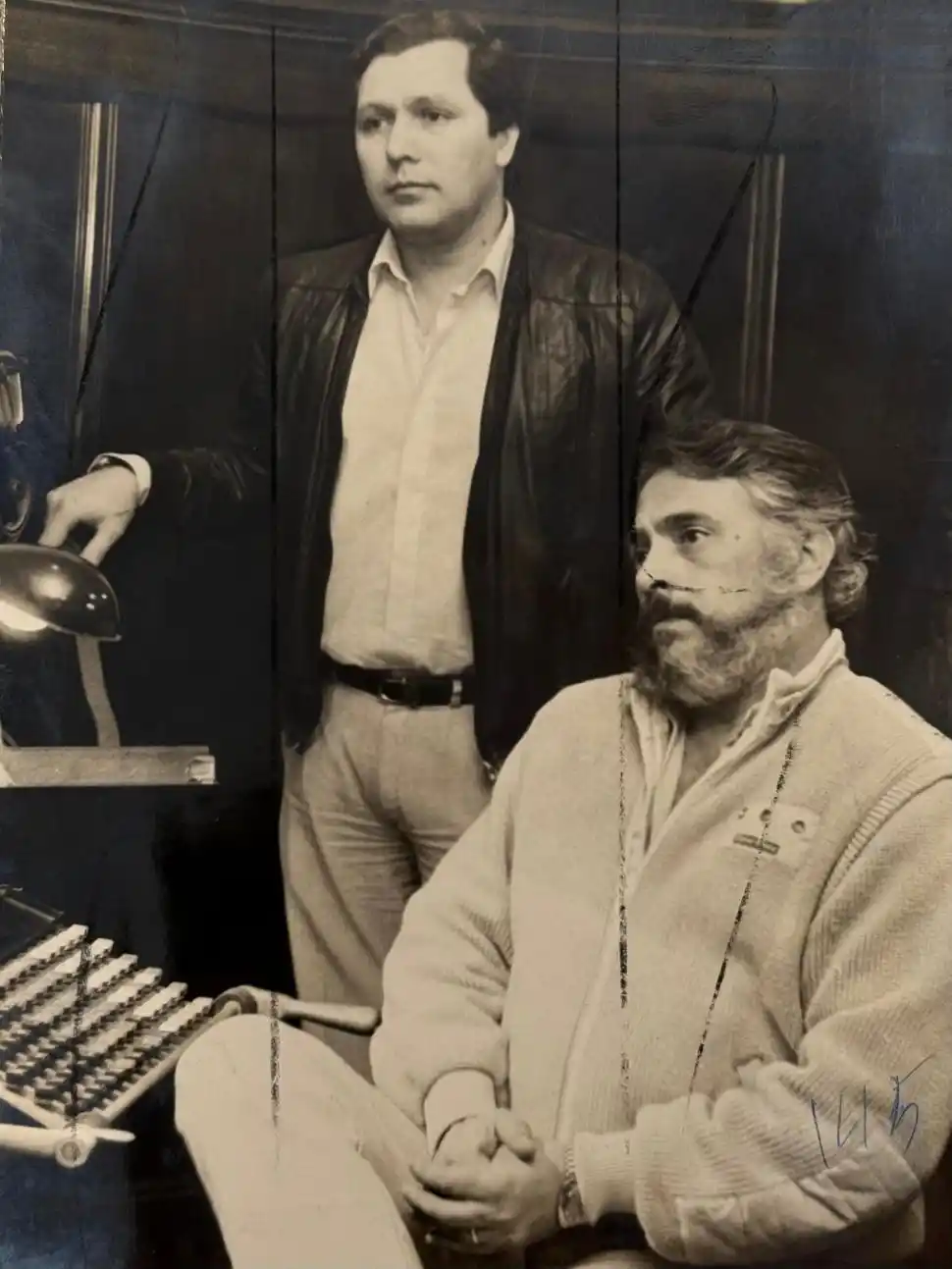 EN LA GACETA. Rubén Cruz y Néstor Soria, en una entrevista realizada en julio de 1988.