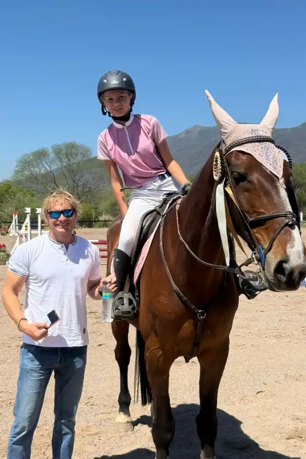 FUE IMPARABLE. La amazona Bernardita Cossio triunfó en las competencias con vallas de 0,60 y de 0,70 metro.