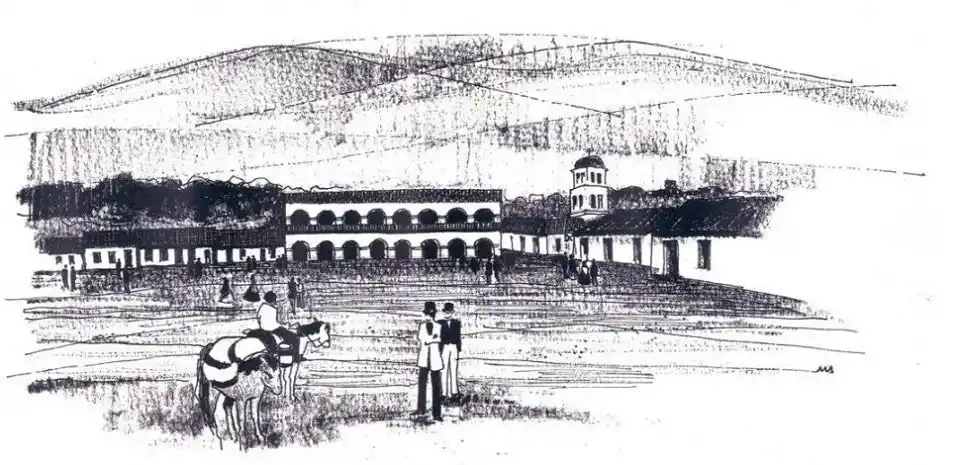 POCO MÁS QUE UNA ALDEA. Una imagen que retrata el Tucumán colonial que fue determinante para contener el avance de los realistas de Pío Tristán.