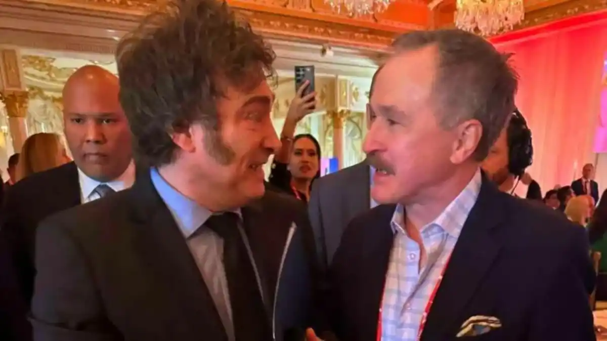 Javier Milei y Peter Lamelas.