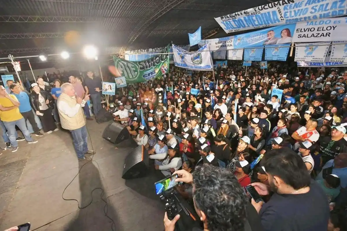 Simoca: la militancia le brindó su apoyo a Jaldo y al Frente Tucumán Primero