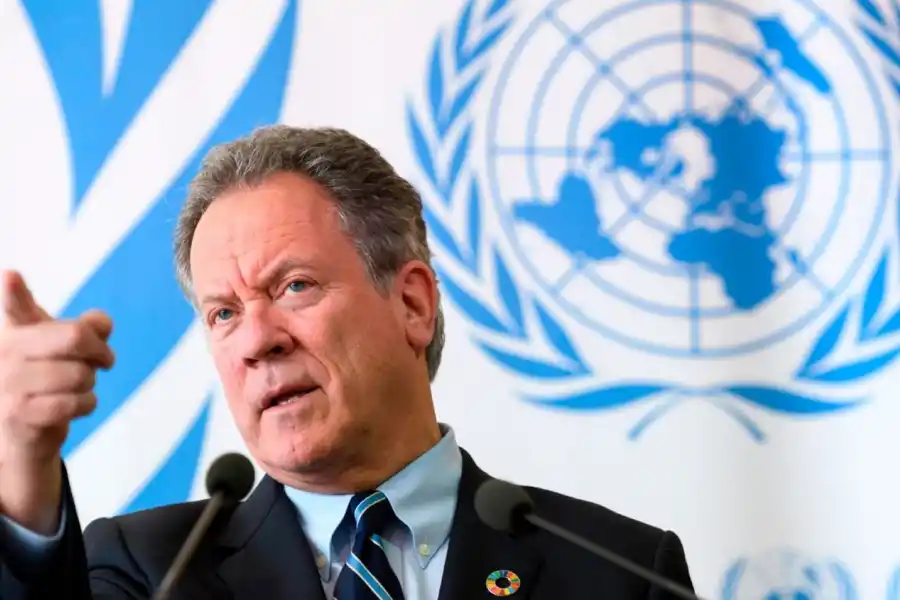 GANADOR DE 2020. El galardón al Programa Mundial de Alimentos fue entregado al entonces director ejecutivo David Beasley. / ONU