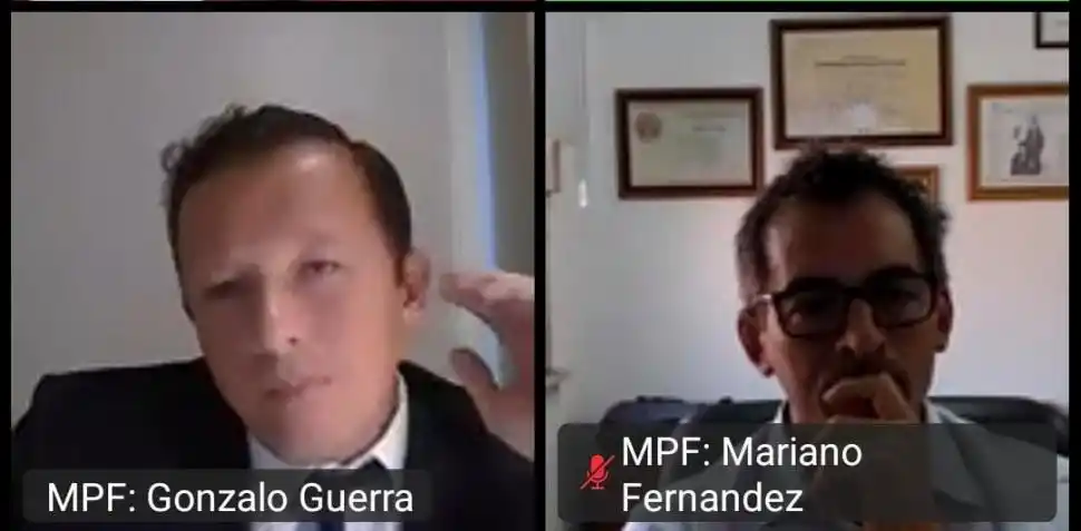 EJE. Mariano Fernández y Gonzalo Guerra (MPF) pidieron que Ale sea acusado de portación ilegal de arma de fuego y de haber abusado en su uso.