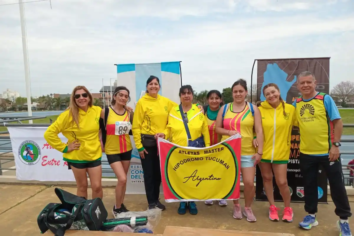 PURA FELICIDAD. Los atletas de la Asociación de Atletas Veteranos del Hipódromo de Tucumán mostraron un gran nivel en el Argentino.