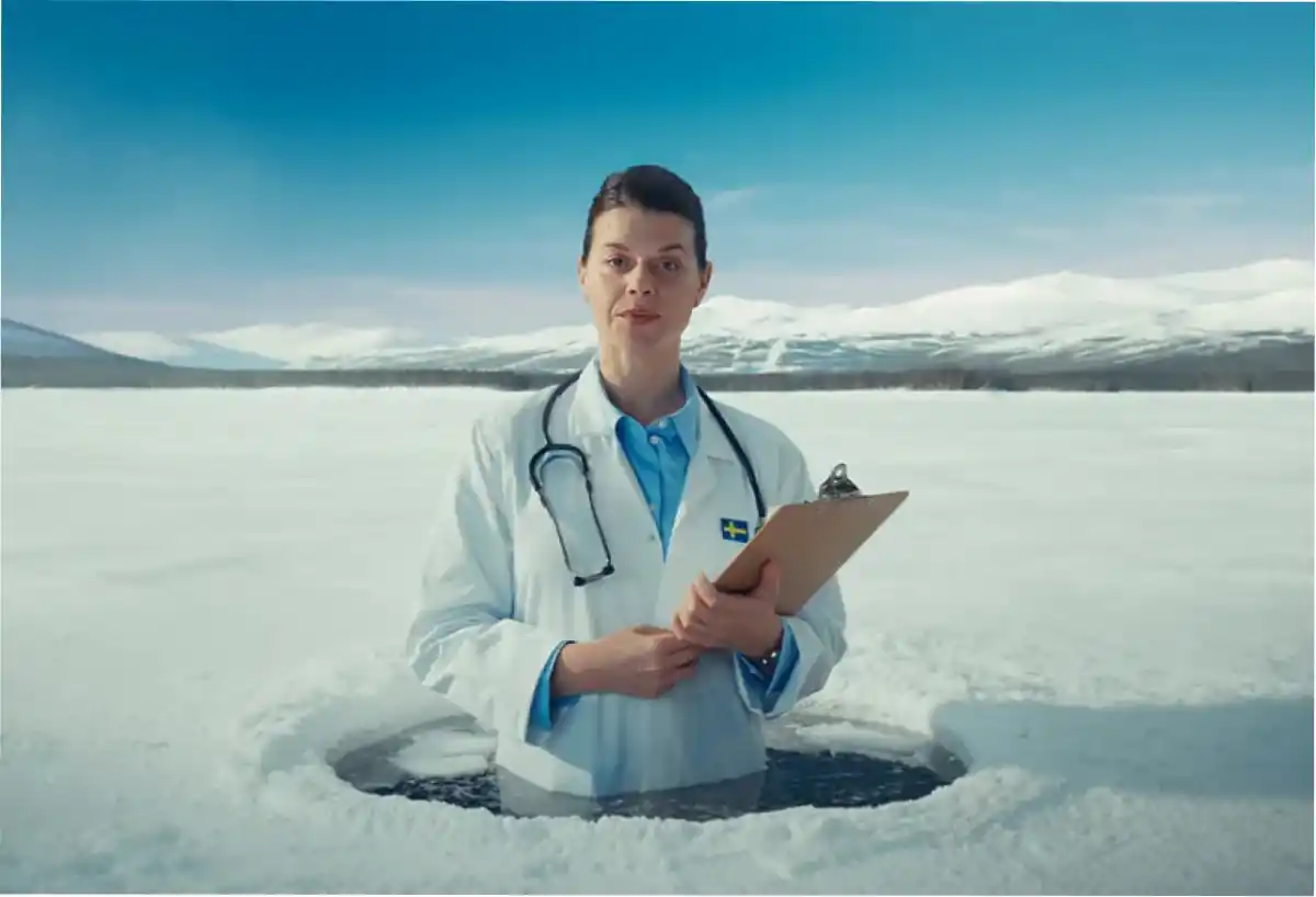 La nueva y atrevida campaña publicitaria de Suecia aprovecha el sello distintivo de la sátira del país (Crédito: Alexander Erdbeer/ Visit Sweden)