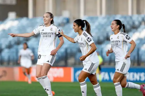 Debut aplastante: Real Madrid inició la Champions League femenina con una goleada frente a Roma