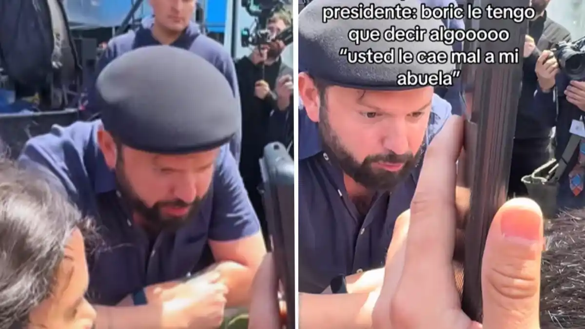 “A mi abuela le caes mal”: la inesperada reacción del presidente de Chile que se volvió viral