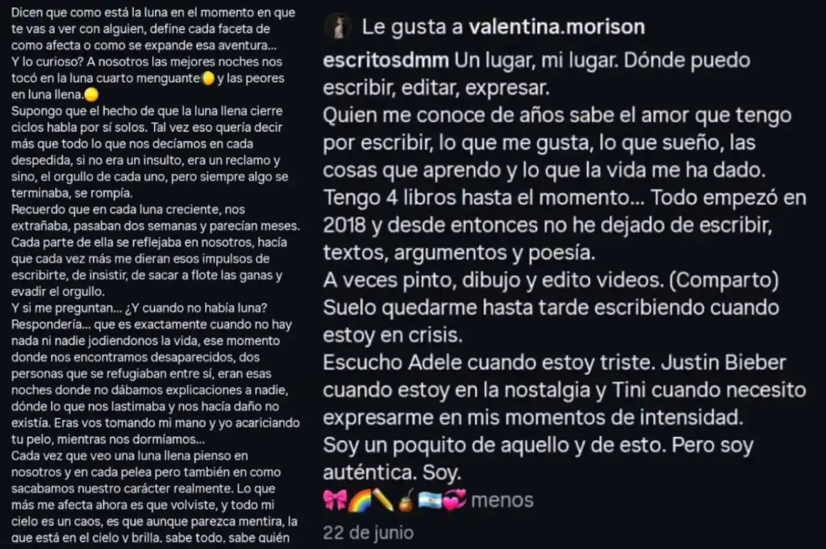 Los mensajes ocultos de Daiana Mendieta: qué revelan sus escritos sobre la relación con el principal sospechoso