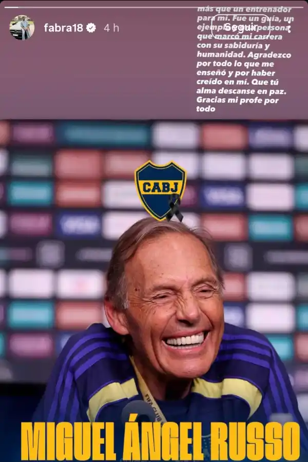 De Leandro Paredes a Frank Fabra: los mensajes de despedida de los jugadores de Boca para Miguel Ángel Russo