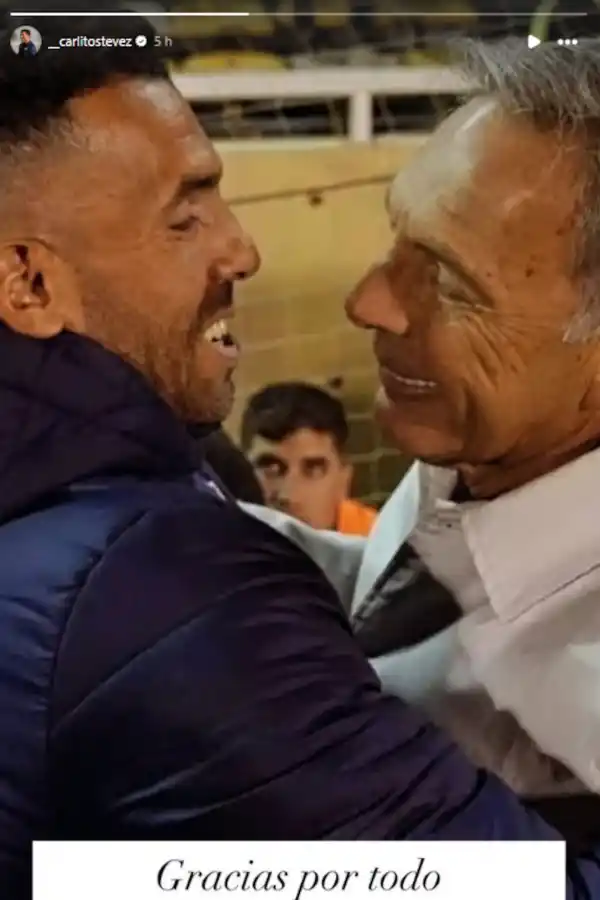 Las emotivas despedidas de los ex Boca Carlos Tévez y Martín Palermo a Miguel Ángel Russo