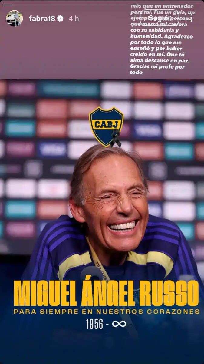 De Leandro Paredes a Frank Fabra: los mensajes de despedida de los jugadores de Boca para Miguel Ángel Russo