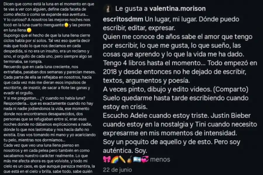 Los mensajes ocultos de Daiana Mendieta: qué revelan sus escritos sobre la relación con el principal sospechoso