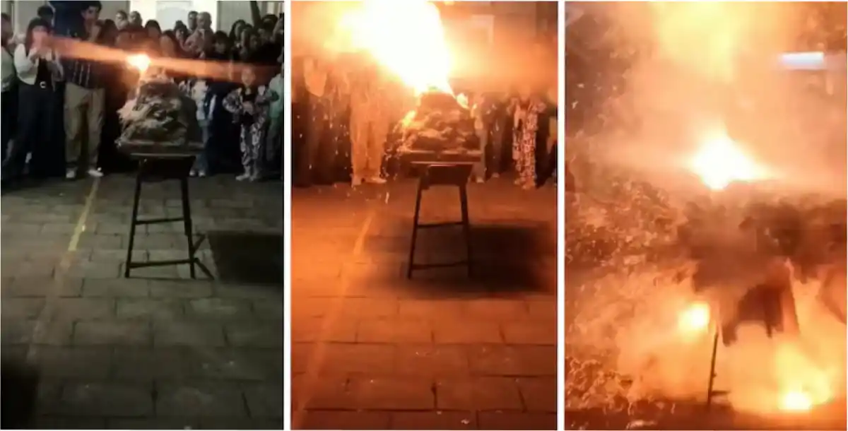 Las cámaras registraron el momento de la explosión. Fuente: Infobae.