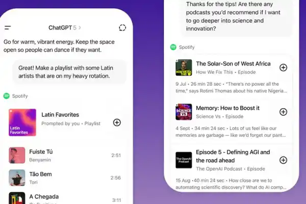 TECNOLOGÍA. ChatGPT y Spotify integraron sus servicios para crea listas de reproducción personalizadas mediante inteligencia artificial.