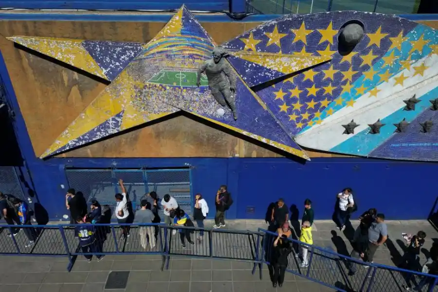 BOMBONERA EN SILENCIO. El estadio se convirtió en un lugar de reconocimiento