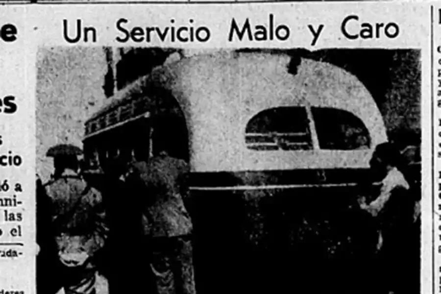 Recuerdos fotográficos: 1945. La crisis del servicio de ómnibus urbanos