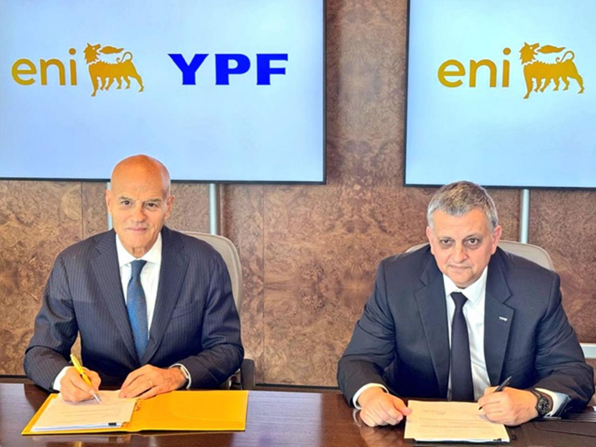 YPF y Eni avanzan con el proyecto millonario de exportación de GNL