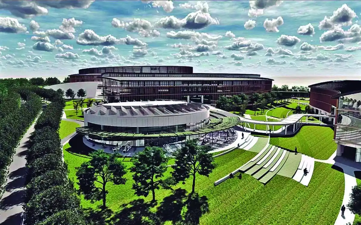 LA MAQUETA DE LO QUE NO FUE. El Centro Cívico fue proyectado para ser levantado a la vera de la ruta 9, en Los Pocitos.