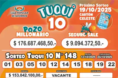 Tuqui 10: ¿cómo salió el sorteo del domingo 12 de octubre?