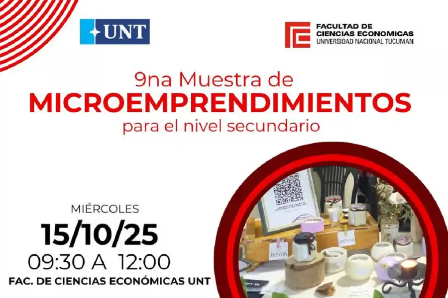 La Facultad de Ciencias Económicas realizará la 9ª Muestra de Microemprendimientos para el nivel secundario