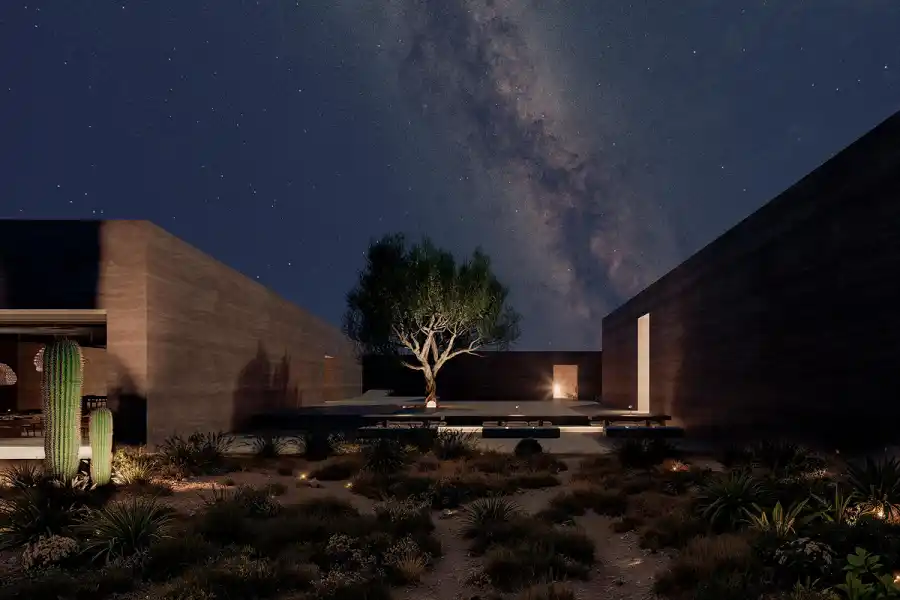 OBSERVATORIO ASTRONÓMICO. El diseño integra el cielo nocturno como protagonista del paisaje. / CORTESÍA VALENTINA RIOS