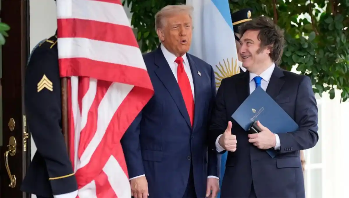 EN LA CASA BLANCA. Trump recibió la visita de Milei para afinar los puntos de la ayuda financiera de Estados Unidos.