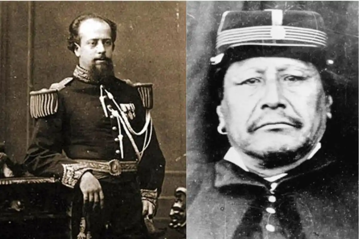 FIGURAS. Julio Argentino Roca y el cacique Manuel Namuncurá
