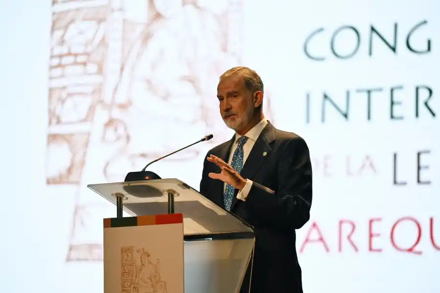 CONGRESO DE LA LENGUA ESPAÑOLA. Rey Felipe VI en la apertura del evento.