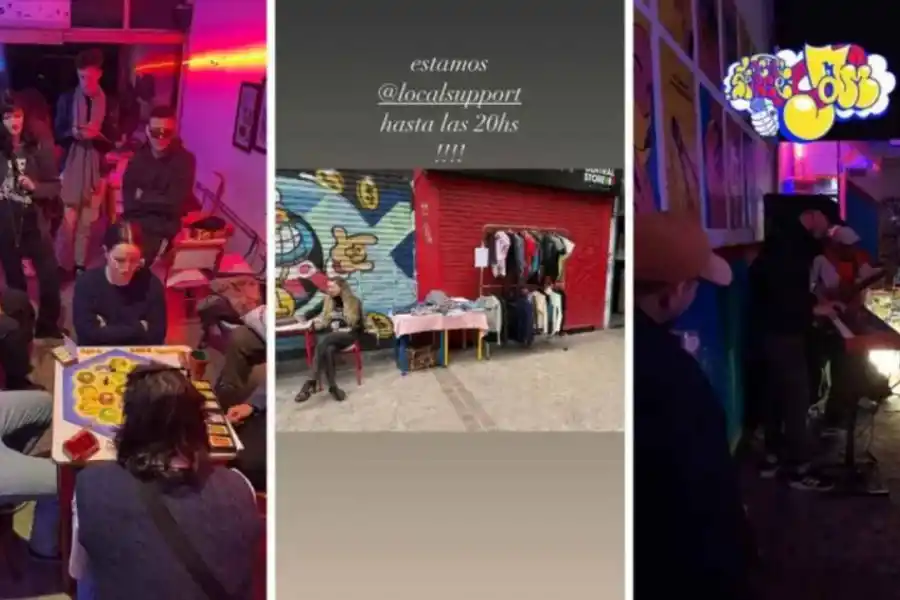 La hija de un ícono del rock argentino vende ropa de segunda mano en una feria