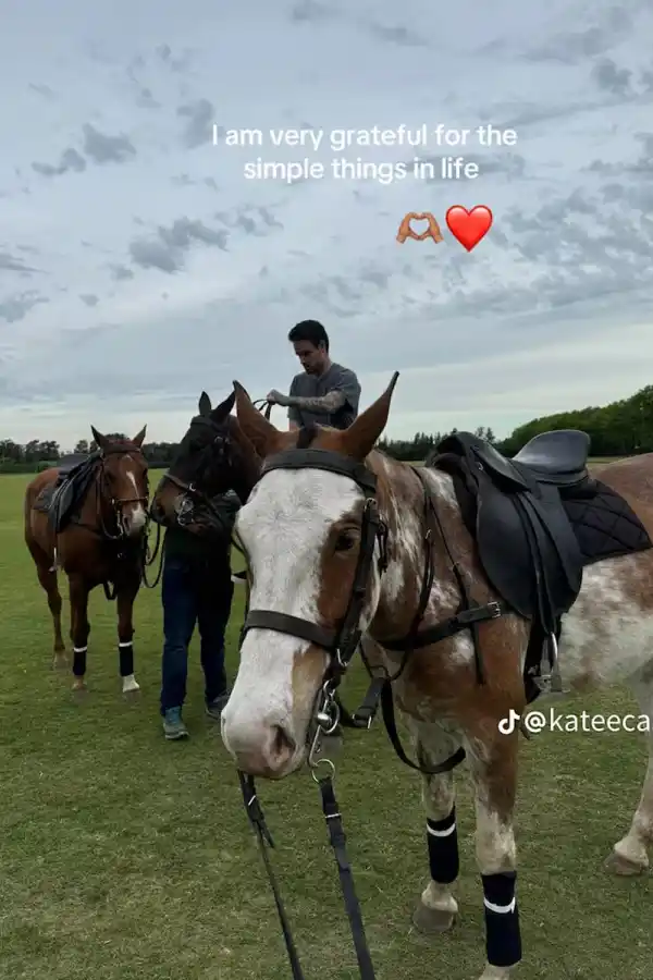 Liam Payne también aprovechó su estadía en Argetina para andar a caballo