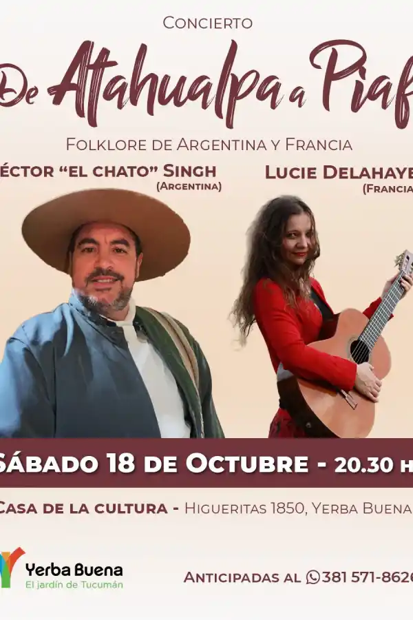 De Atahualpa a Piaf: un viaje musical entre Argentina y Francia llega a Yerba Buena