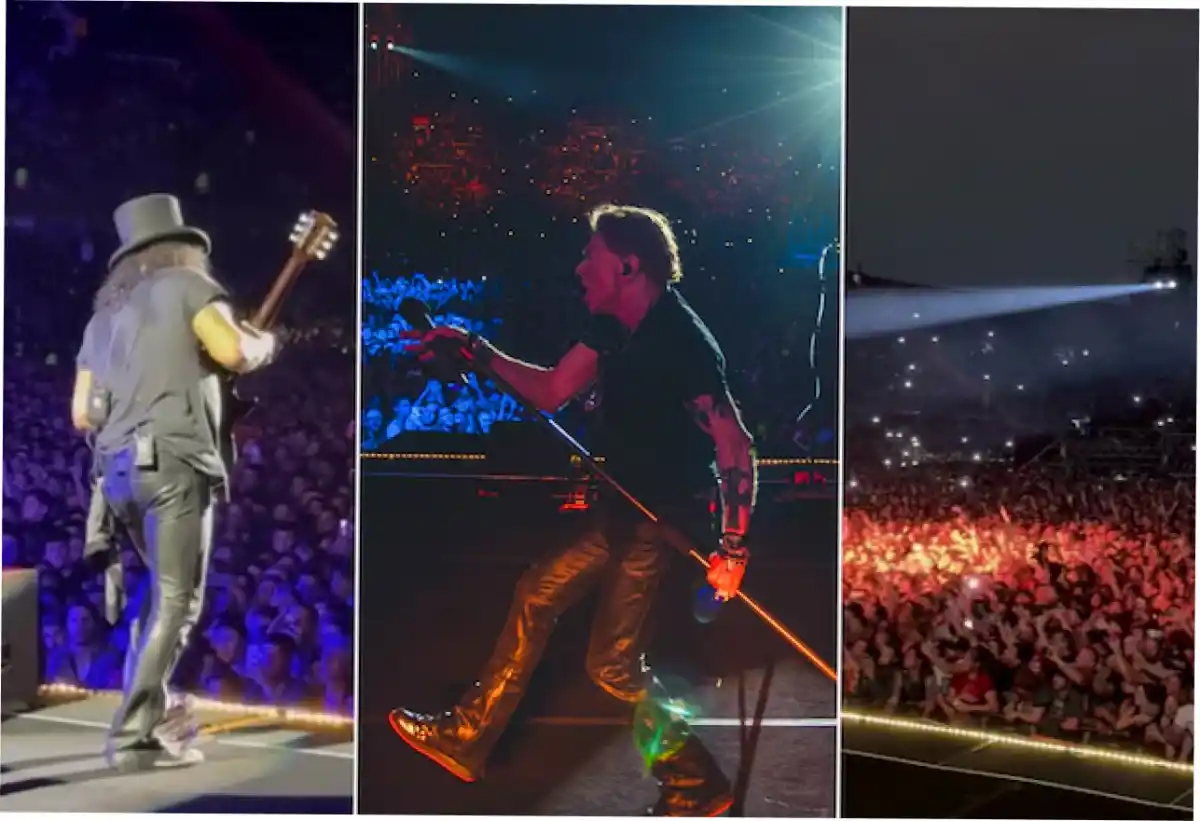 Guns N' Roses y su primer show en la Argentina. Foto: Infobae.