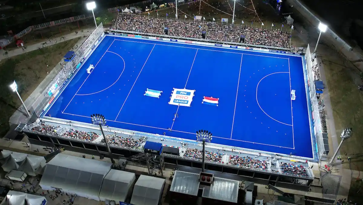 LUJO. El moderno estadio provincial de hockey será nuevamente sede de una ventana de Pro League.