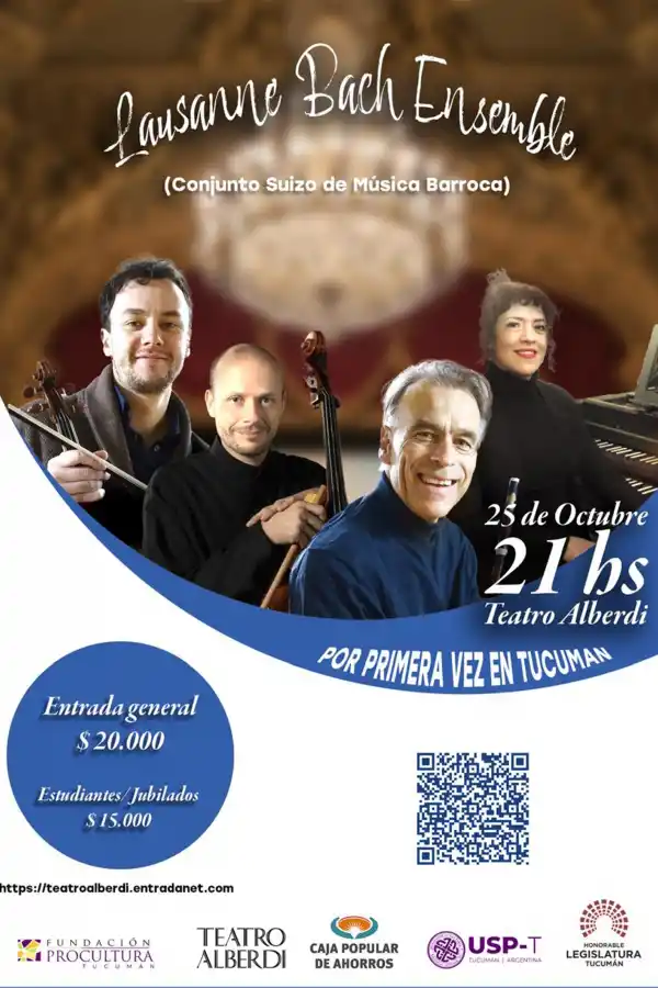 Lausanne Bach Ensemble ofrecerá un concierto de música barroca en el Alberdi