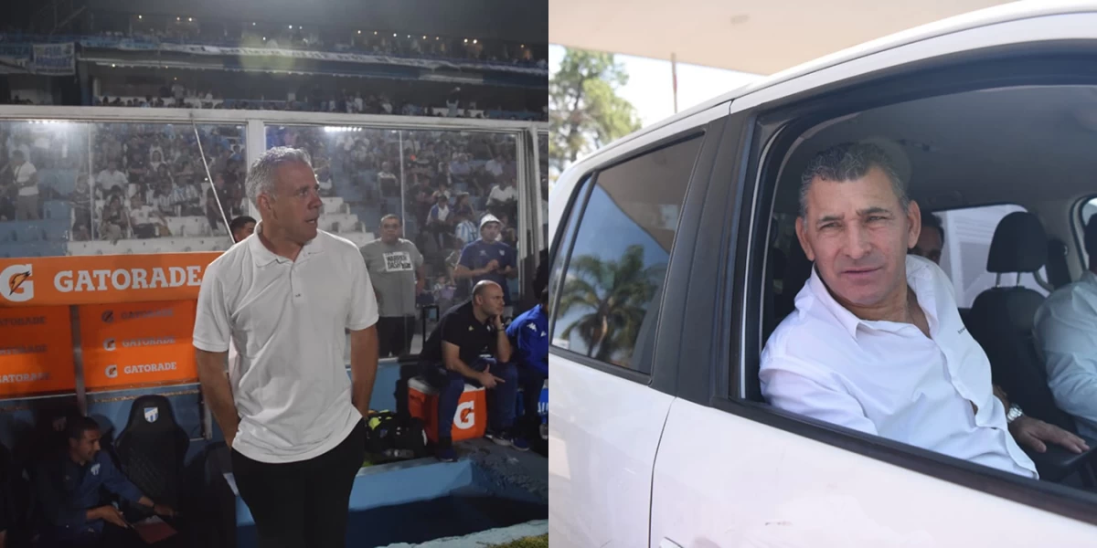 SON DE PAZ. Leito y Pusineri sellaron la continuidad del DT tras una semana de tensión en Atlético.