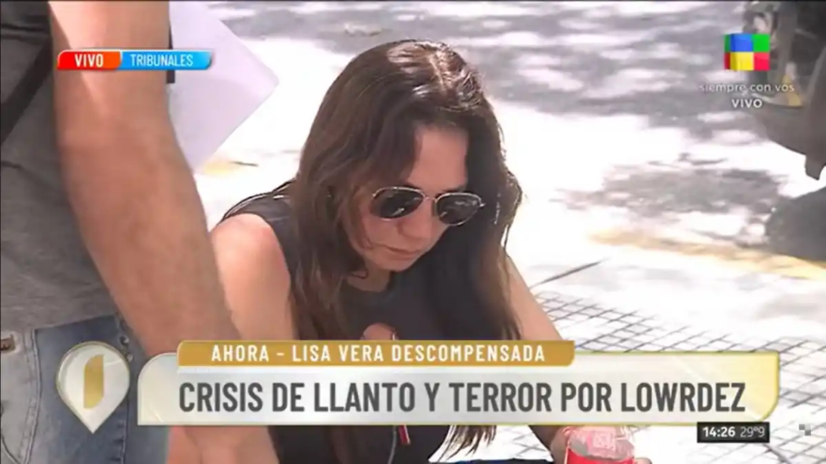 Lissa Vera se descompensó tras denunciar al ex novio de Lourdes Fernández