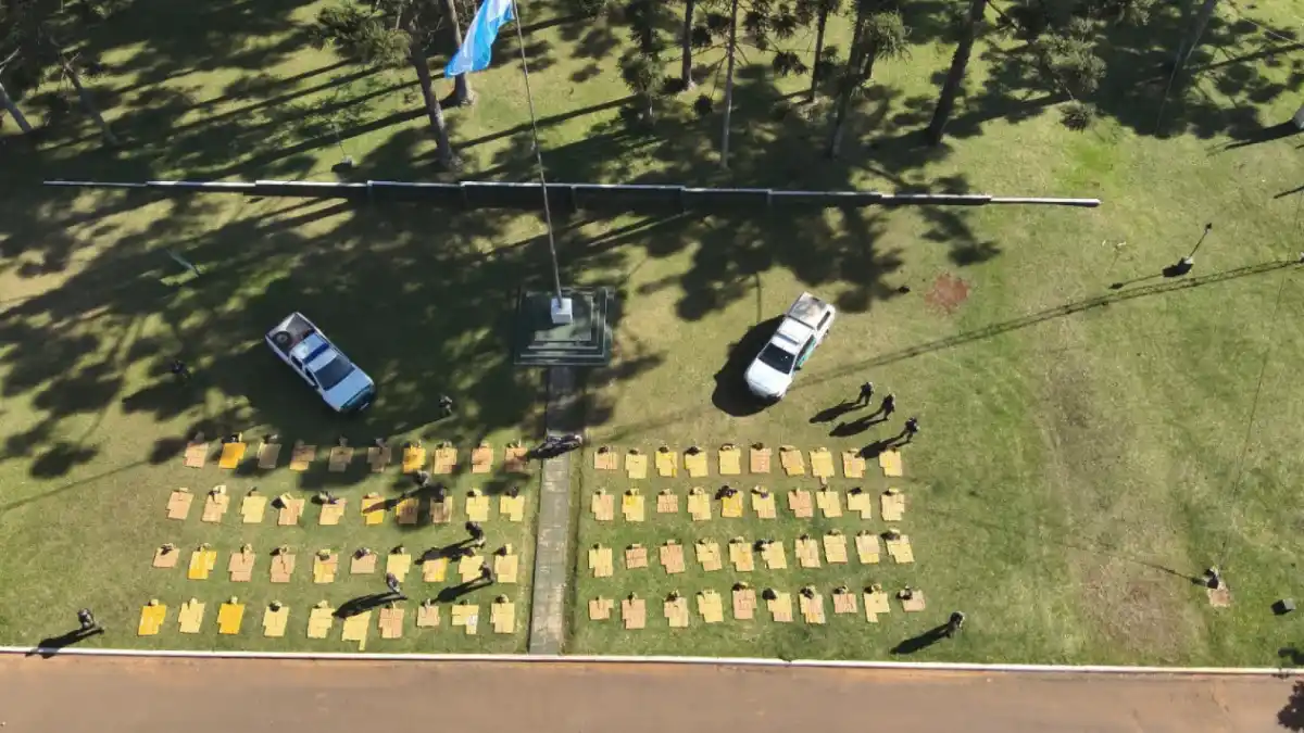 Secuestraron más de una tonelada de marihuana en una finca