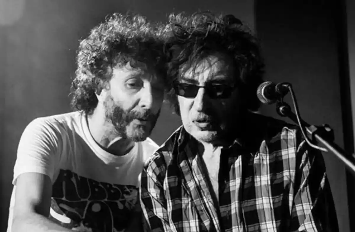 Fito Páez homenajeó a Charly García publicando fotos nunca vistas de ambos en su juventud