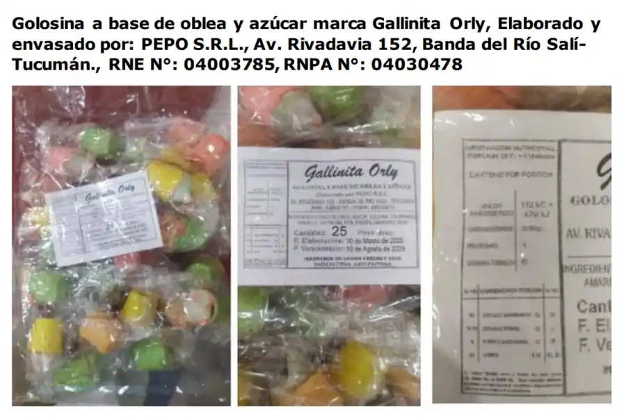 Anmat prohibió la golosina “gallinita” elaborada en Tucumán: cuál fue el motivo