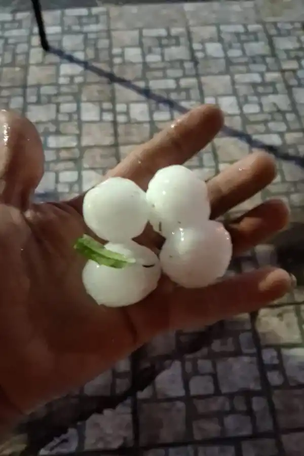 La tormenta sorprendió a los vecinos de Tafí Viejo con granizos del tamaño de un huevo