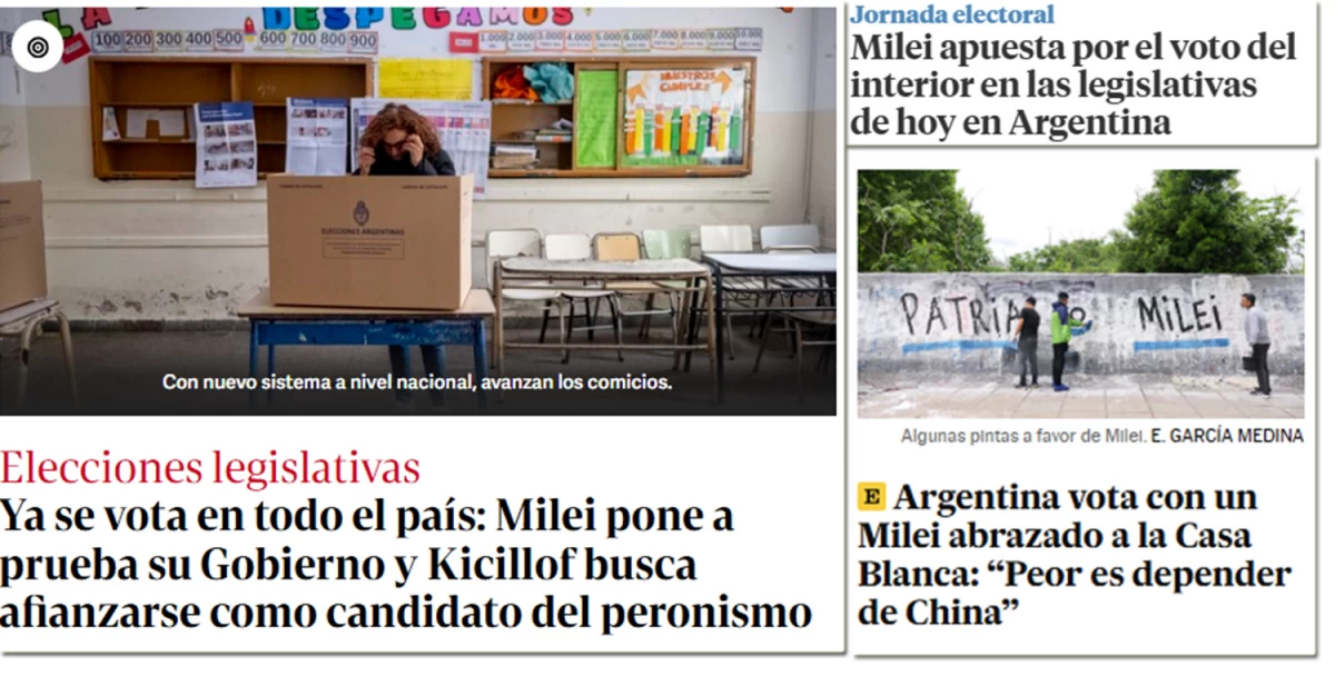 Se elige la composición de un nuevo Congreso pero el foco está en la Casa Rosada