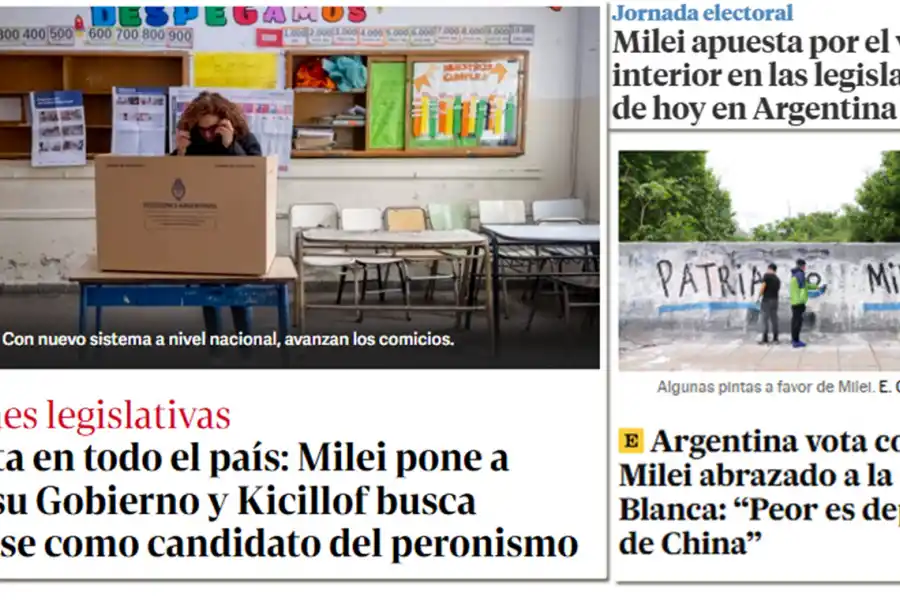 Se elige la composición de un nuevo Congreso pero el foco está en la Casa Rosada
