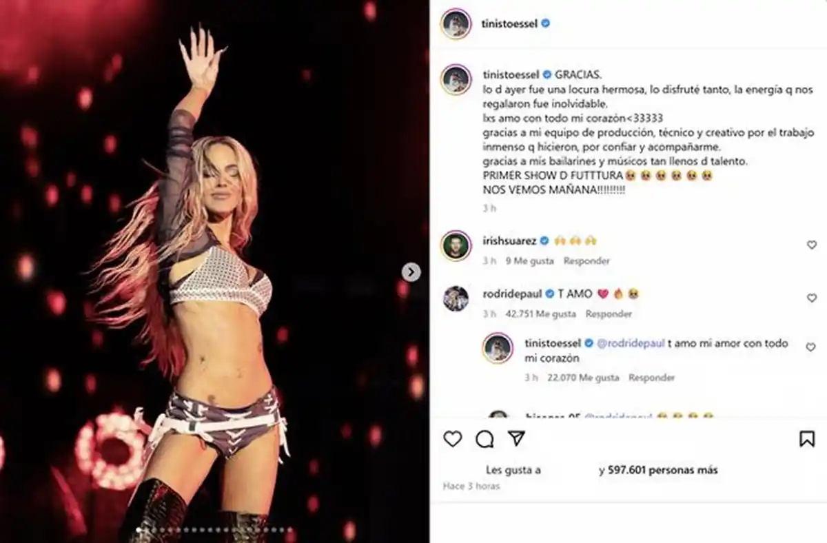 Rodrigo de Paul sorprendió a Tini Stoessel con un detalle especial después de Futttura